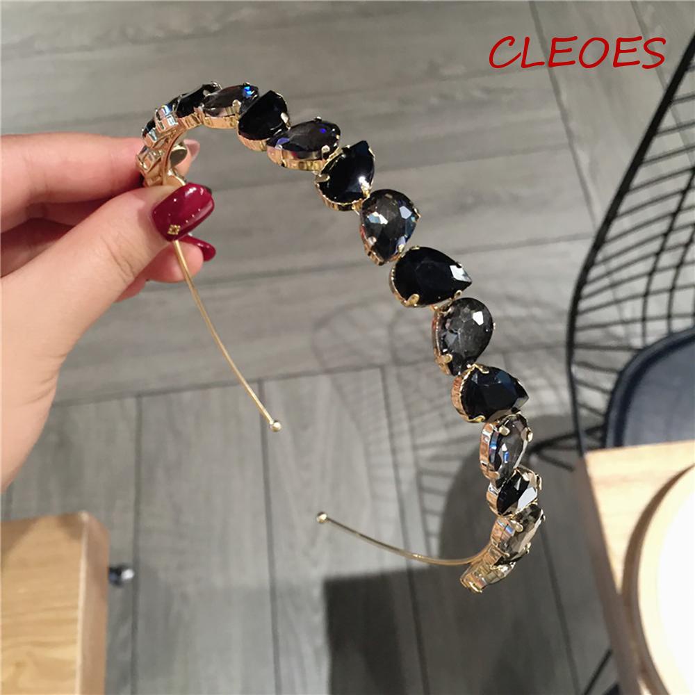 Băng Đô Cài Tóc Đính Đá Lấp Lánh Phong Cách Hàn Quốc Cho Nữ