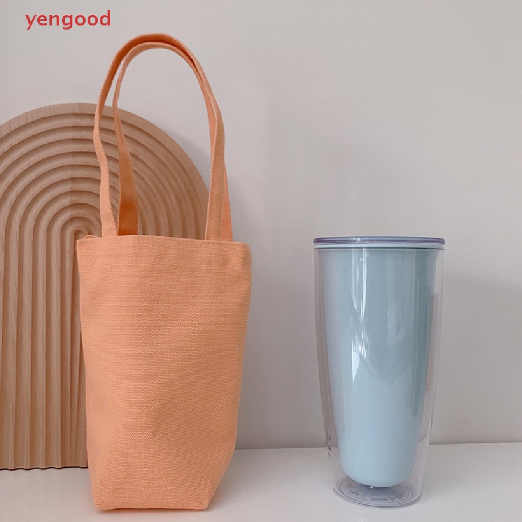 Vỏ Bọc Bình Nước Bằng Vải Bạt Có Dây Đeo Trang Điểm Tiện Lợi