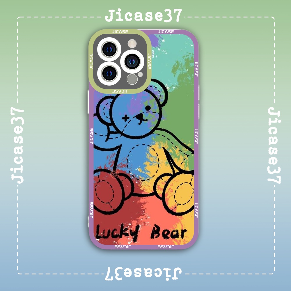 Ốp lưng iphone Cute Case Gấu Bông Graffiti Teddy Bear Đường Phố Tặng Kèm Phụ Kiện Túi Xách MK Hình Cute Case