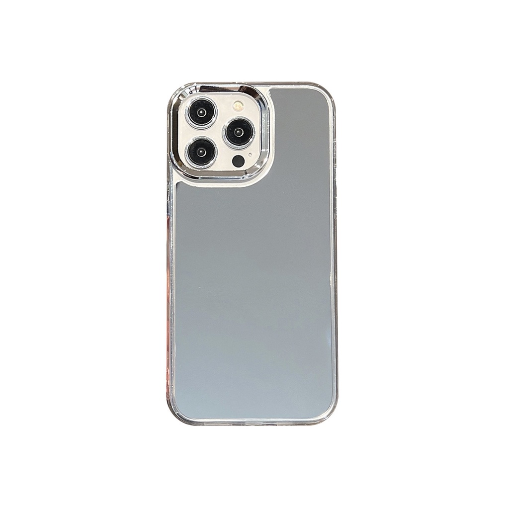 Ốp Điện Thoại Tráng Gương Chống Rơi Màu Bạc Cho IPhone 14 13 12 11 Pro Max 14plus