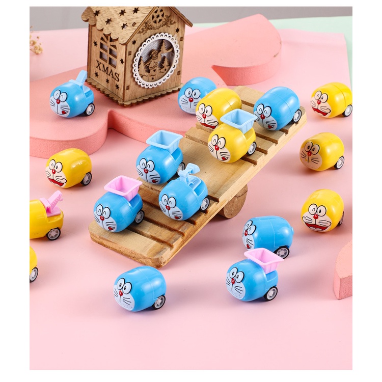 1 Đồ Chơi Mô Hình Xe Hơi Hoạt Hình Doraemon Mini Sáng Tạo