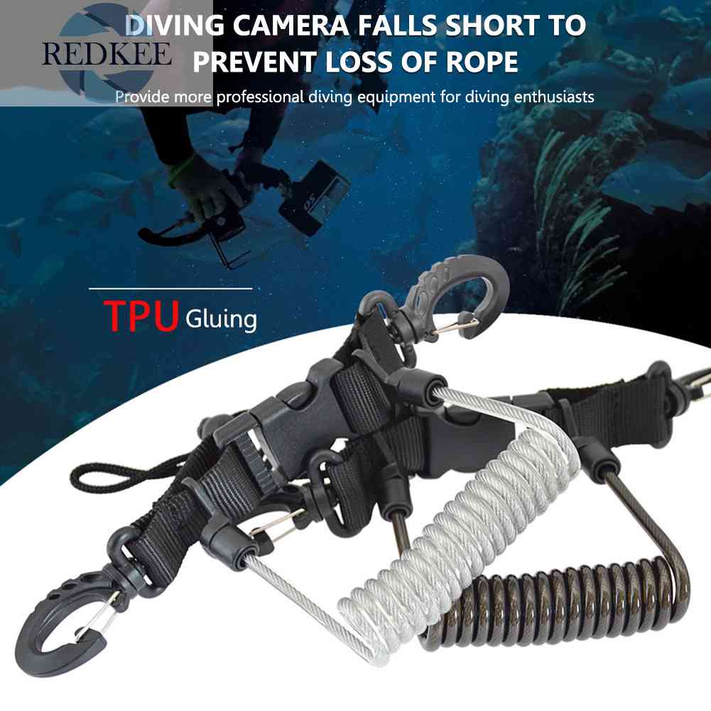 Dây Lò Xo TPU Chống Thất Lạc Cho Máy Ảnh Thể Thao