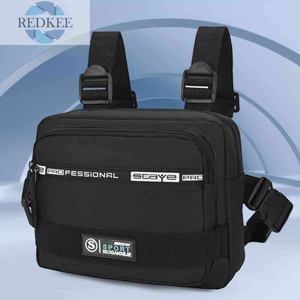 Túi Đeo Chéo Ngực Vải Oxford Nhỏ Gọn Có Thể Điều Chỉnh Thời Trang Cho Nam