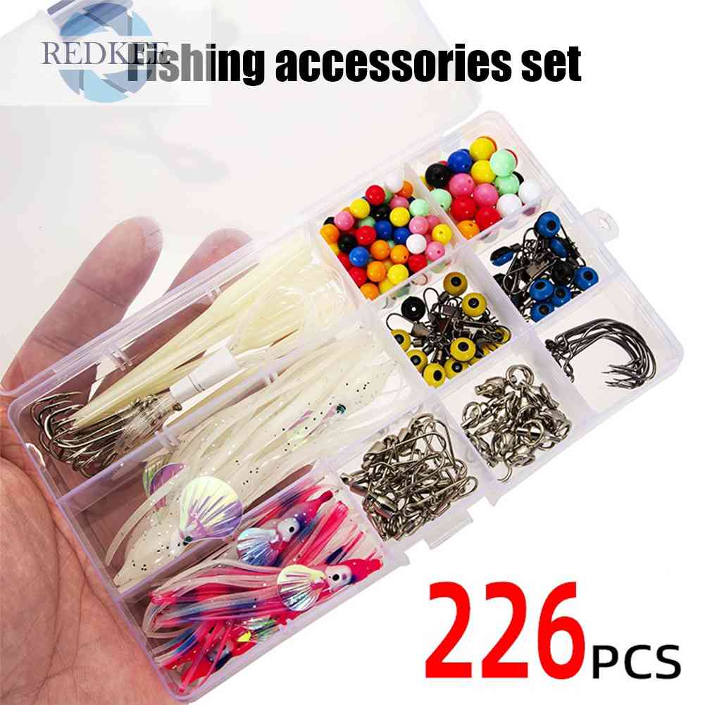 Set 226 Phụ Kiện Câu Cá Mềm Chuyên Dụng
