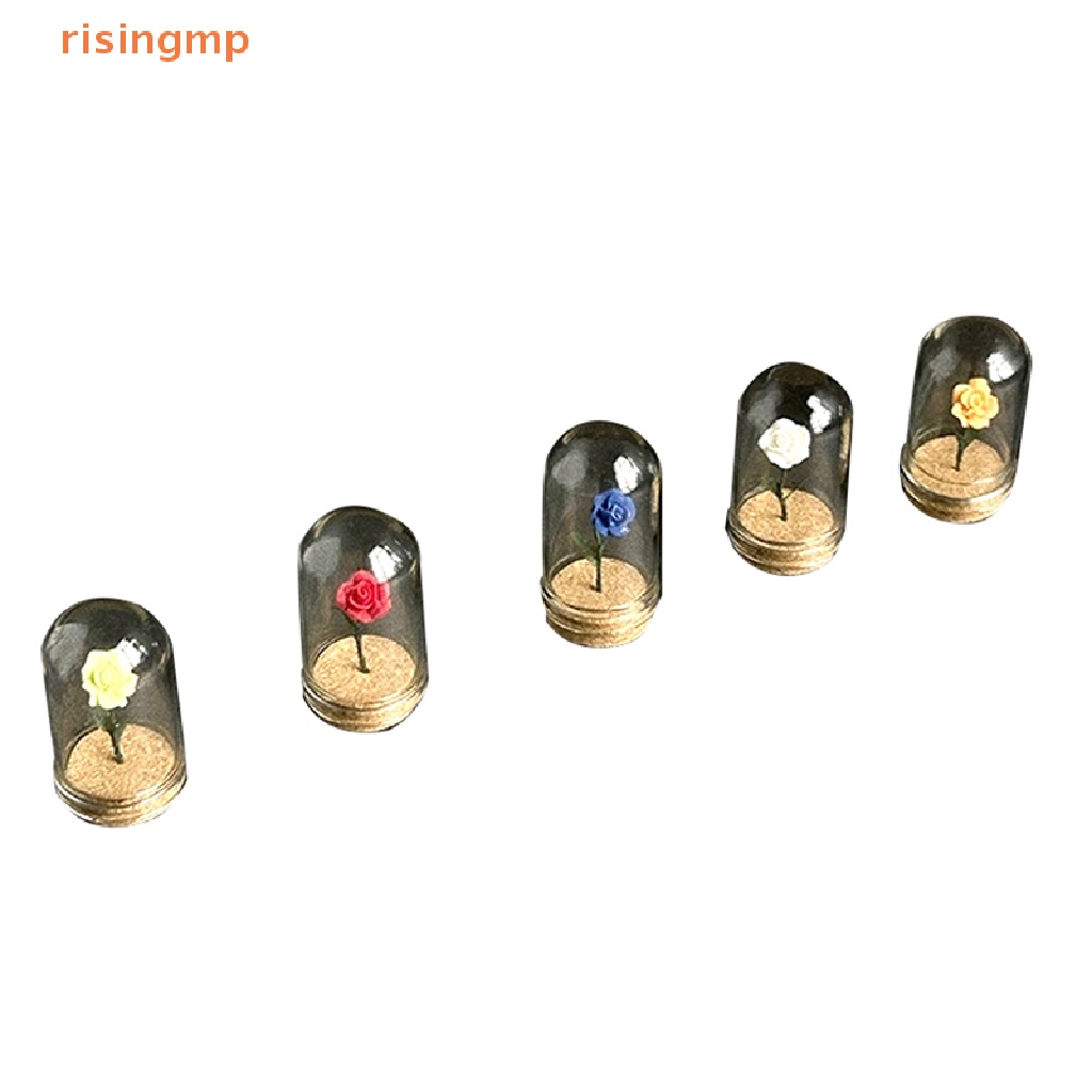 1 Mô Hình Kính Cường Lực Họa Tiết Hoa Hồng Trang Trí Nhà Búp Bê