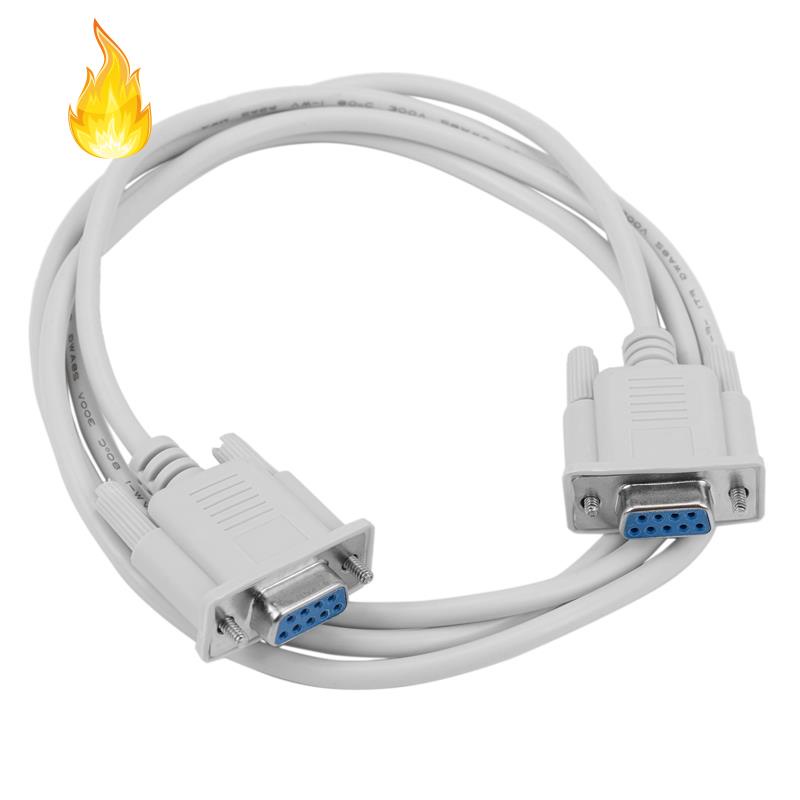 1 CáP KếT NốI Dữ LiệU 5ft F / F Serial RS232 Null Sang Lỗ CắM DB9 FTA 9 Pin