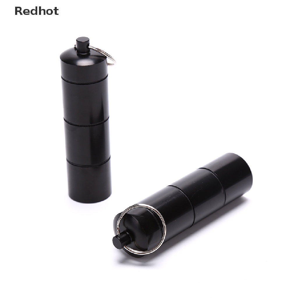 &lt; Redhot &gt; Hộp Đựng Thuốc Chống Thấm Nước Nhỏ Gọn Có Móc Khóa Giảm Giá