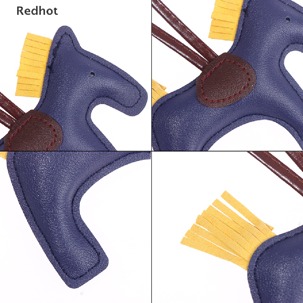 Móc Khóa Da PU Thủ Công Hình Ngựa Cho Nữ