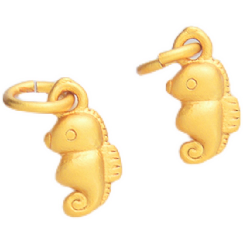 Mặt Dây Chuyền Hình Cá Ngựa Nhỏ Màu Sắc Mạnh Mẽ Dùng Làm Trang Sức diy