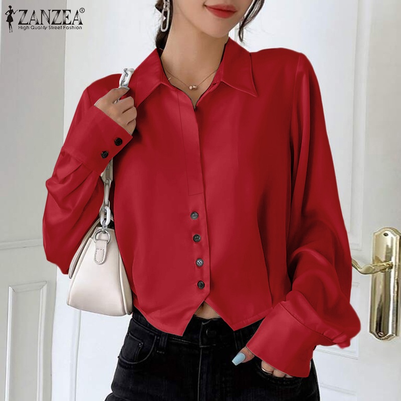 Áo Sơ Mi Dài Tay Thời Trang Nữ ZANZEA