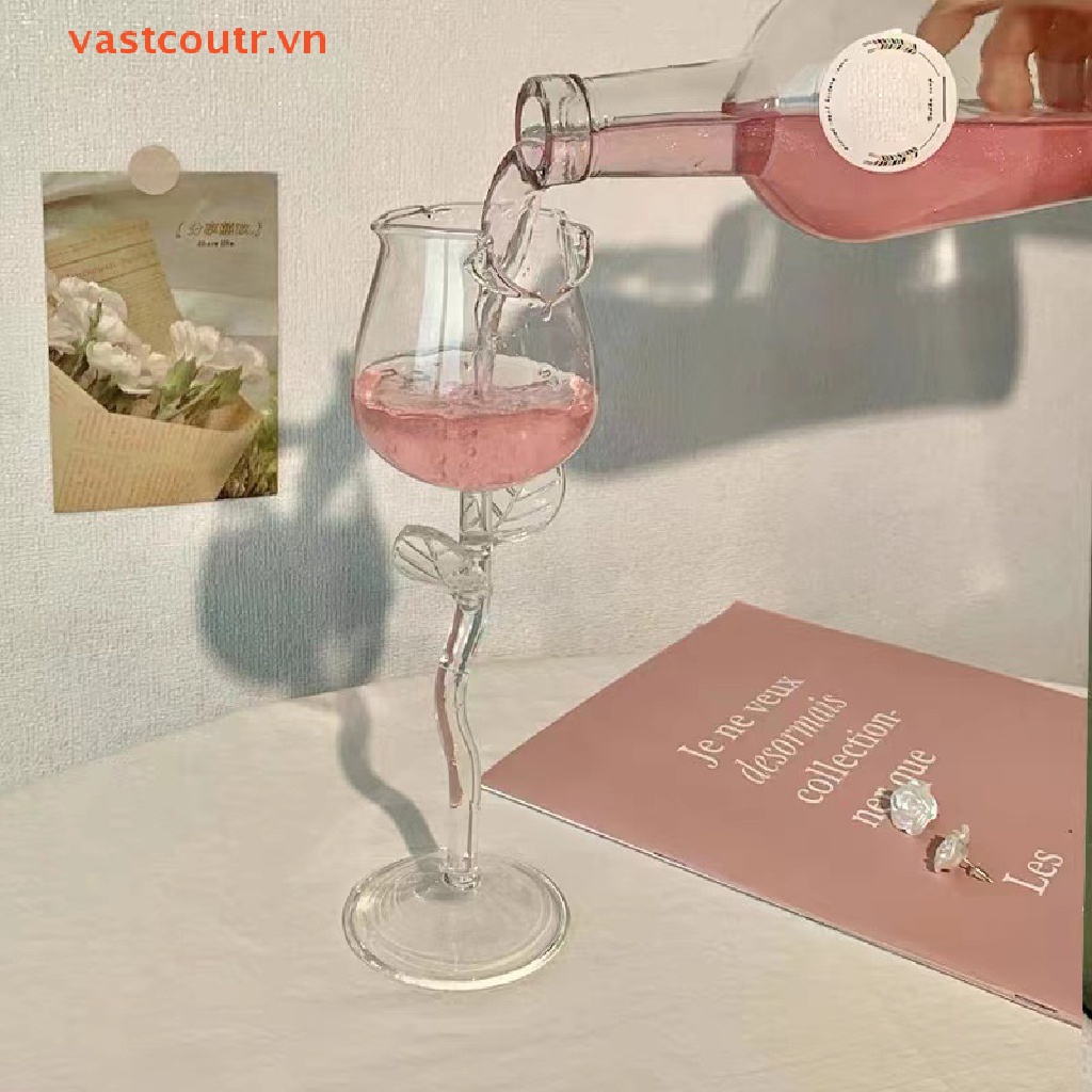 Ly Thủy Tinh Hình Hoa Hồng Nhiều Màu Sắc 150