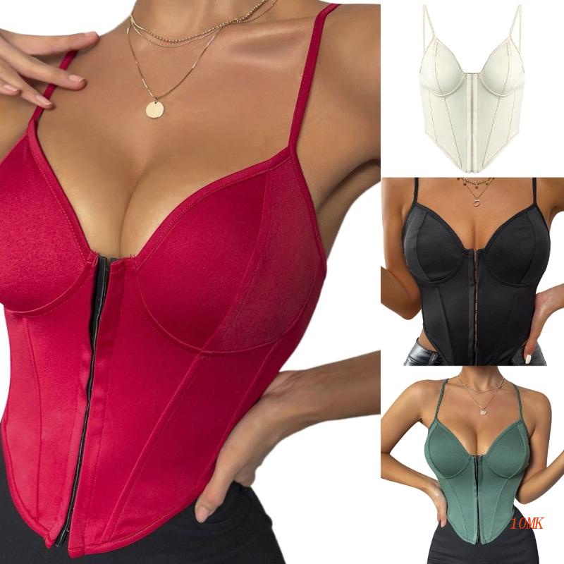 Áo Hai Dây Cổ Chữ V Ôm Dáng Thanh Lịch Hợp Thời Trang Cho Nữ