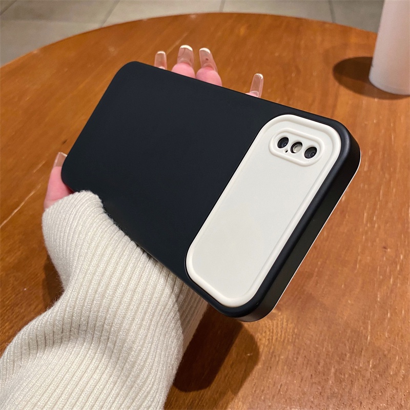 Ốp Điện Thoại silicone Mềm Chống Sốc Màu Tương Phản Cho iPhone X XR Xs Max 11 12 Pro Max