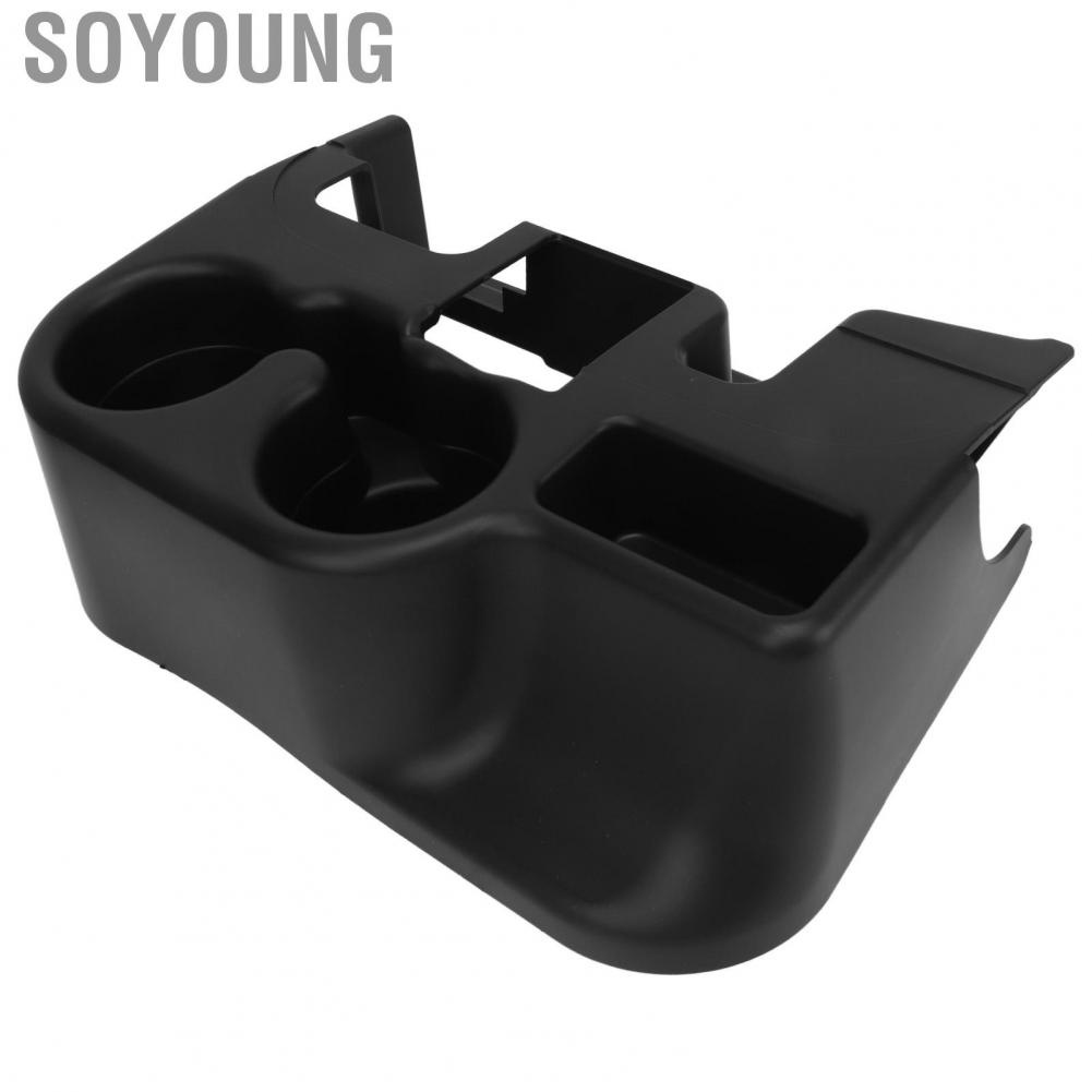 Soyoung Armrest Cupholder  Center Console Add On Cup Holder Direct Fit SS281AZAA Easy Clean  for Cars