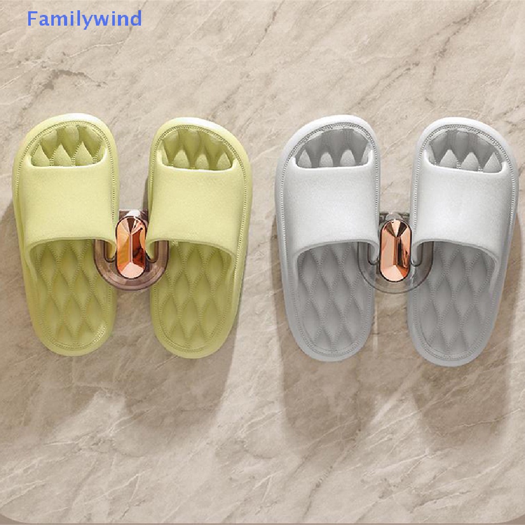 Familywind > Giá Treo Dép Gắn Tường Không Cần Đục Lỗ Thoát Nước Đơn Giản Cho Nhà Tắm