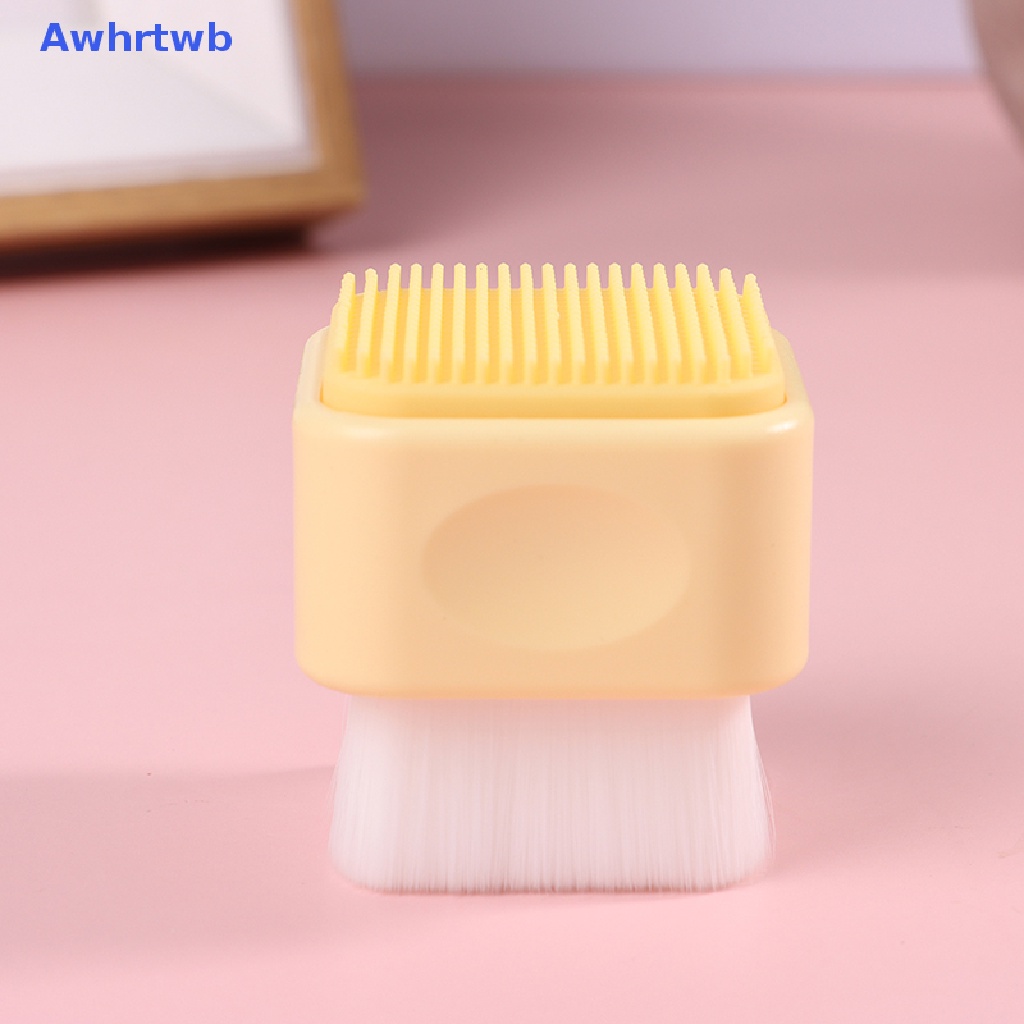 1 Bàn Chải Silicone Hai Mặt Tạo Bọt Awhrtwb Làm Sạch Da Mặt Mới