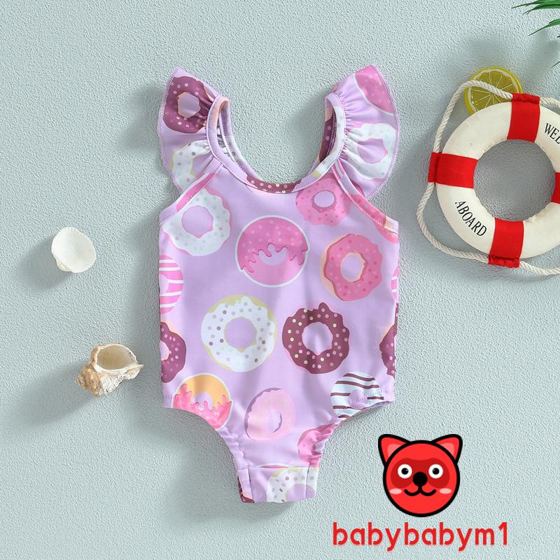 Bộ Đồ Bơi Liền Thân Không Tay In Hoạt Hình Dành Cho Bé Gái