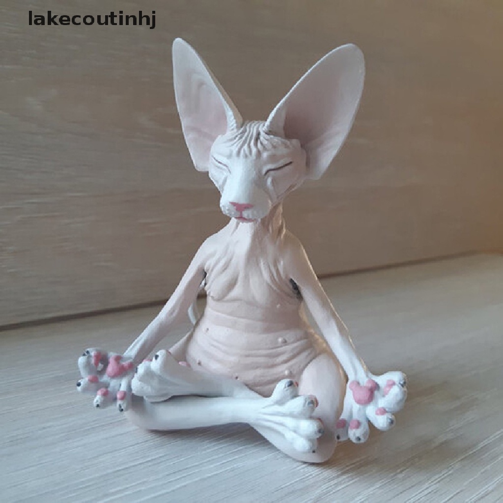 Mô Hình Mèo Hồcou Sphynx Thu Nhỏ Thủ Công Thu Nhỏ Trang Trí Nội Thất