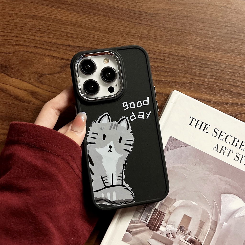 Ốp Điện Thoại TPU Mềm Chống Rơi Hình Cún Mèo Cho iPhone 14 13 12 11 PRO XR XS MAX 7 / 8 Plus