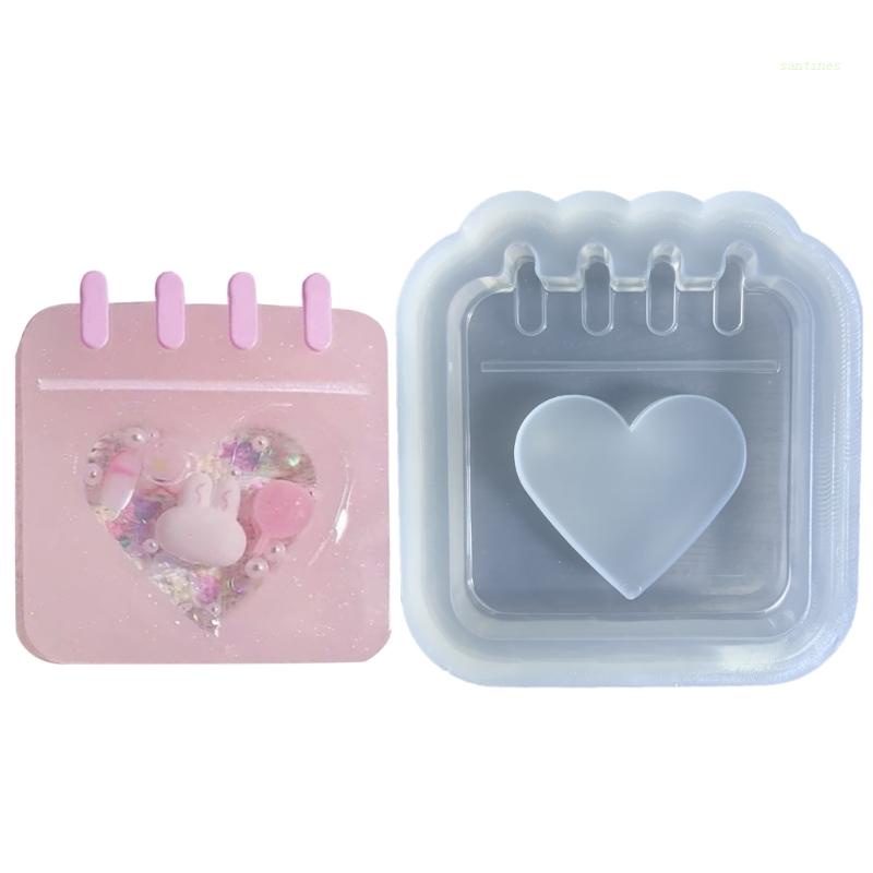 Khuôn Silicone Bóng Tạo Hình Lịch / Móc Khóa DIY