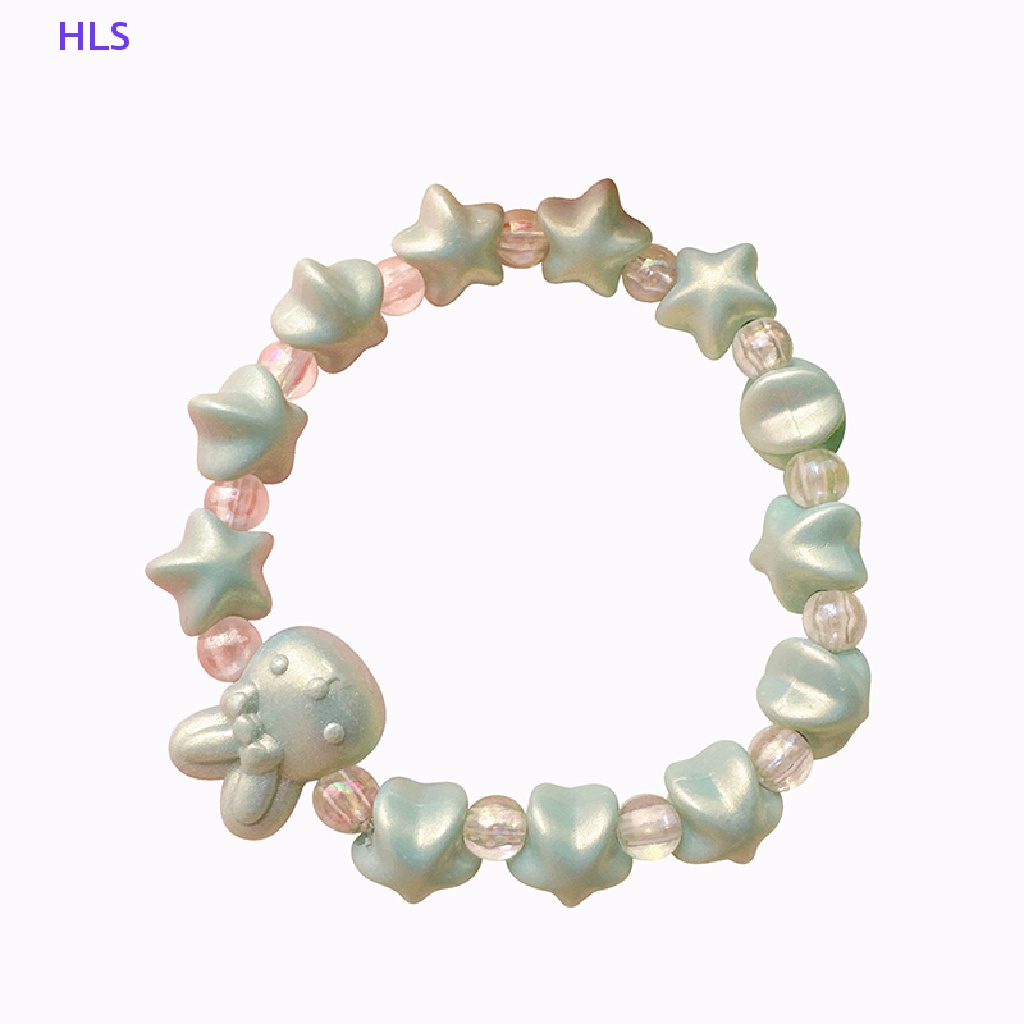 Vòng Tay Chuỗi Hạt Ngọc Trai / Ngôi Sao / Thỏ Nhiều Màu Dễ Thương Cho Nữ