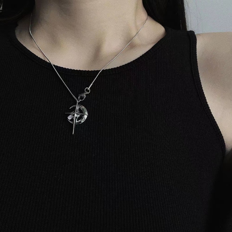 Vòng cổ Mặt Hình Galaxy Y2k Và Ngôi Sao Đơn Giản Sáng Tạo Thời Trang Cho Nam Và Nữ