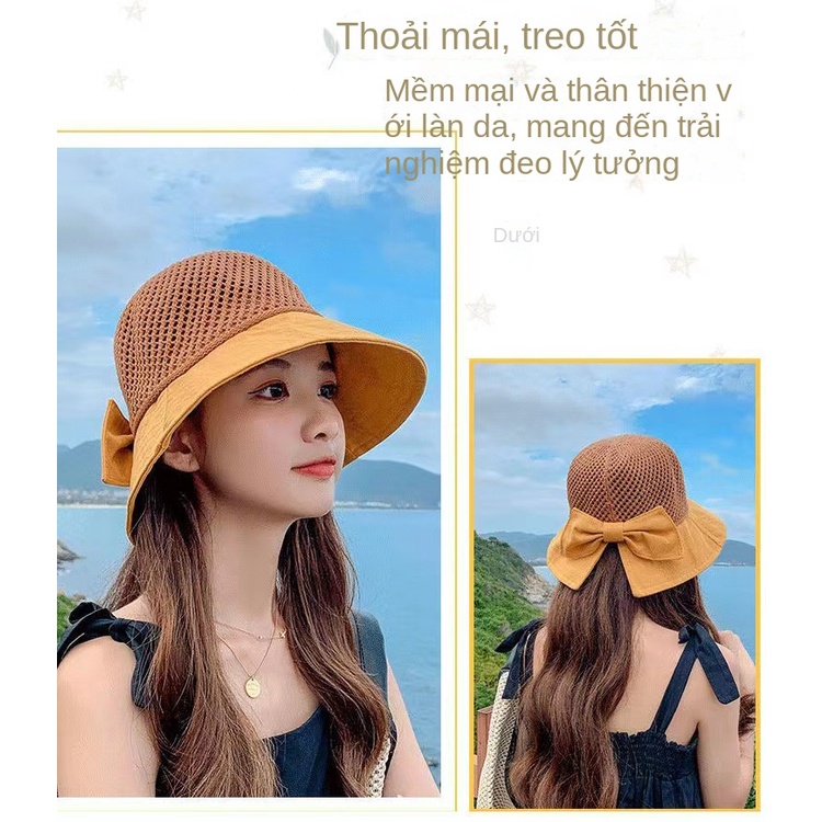 Nón Tai Bèo Đan Cói Chống Nắng Phối Nơ Màu Sắc Thời Trang Xuân Hè Dễ Phối Đồ Cho Nữ
