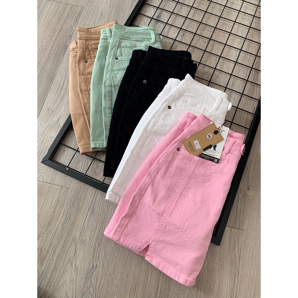 Chân Váy Jean Thêu Gấu W.h.o.a.u