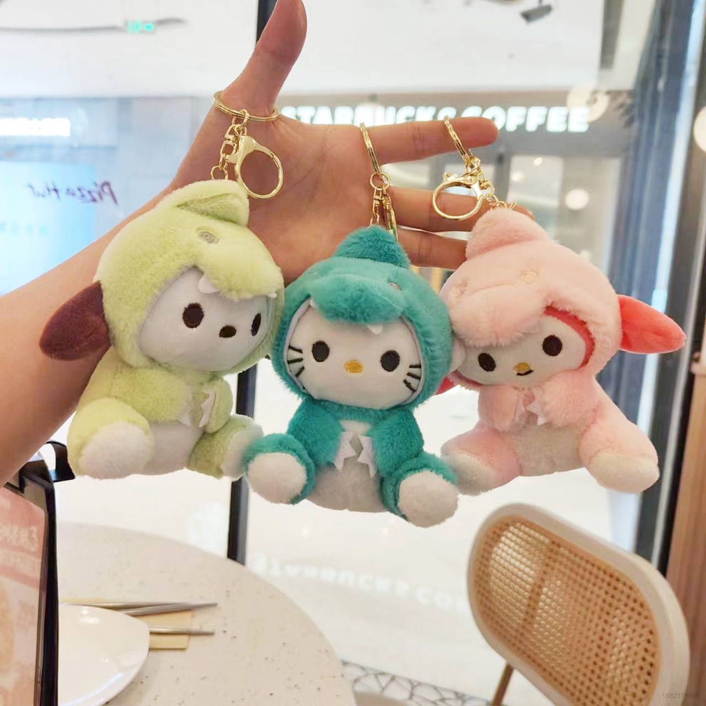 Móc Khóa Hình Thú Nhồi Bông Sanrio Kuromi Melody SY2