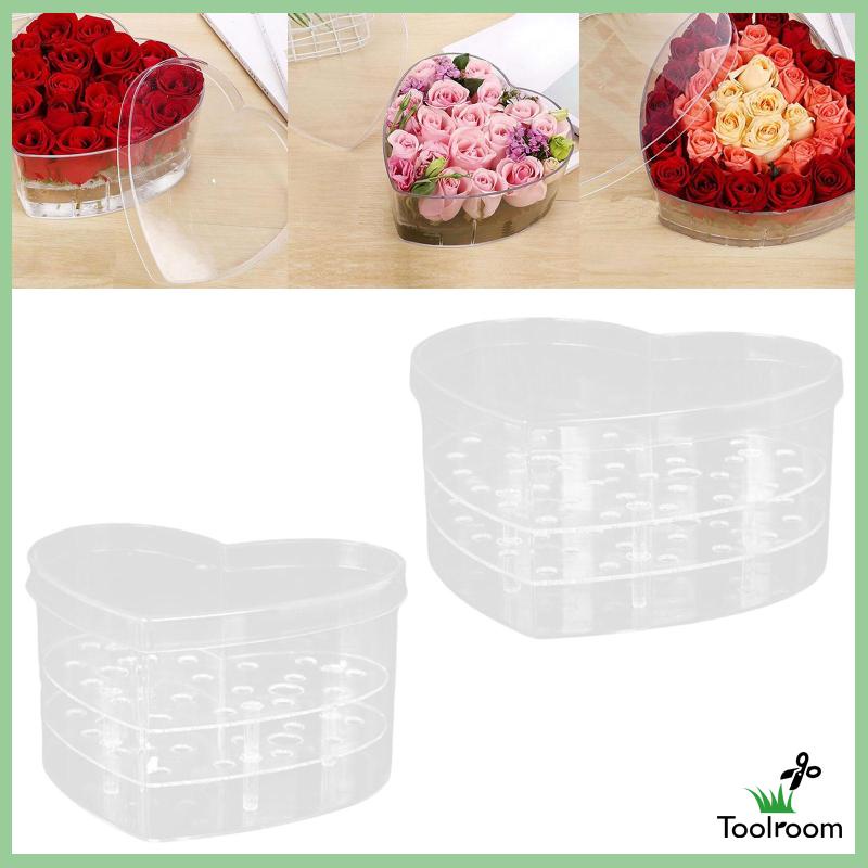 Hộp Hoa Acrylic Có Nắp Đậy Dùng Làm Đạo Cụ Chụp Ảnh Phù Dâu