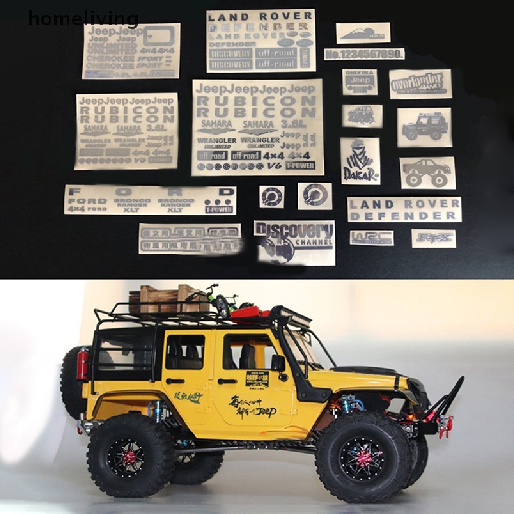 Logo Kim Loại Dán Trang Trí Xe Hơi Điều Khiển Từ Xa SCX10 Trx4 1 / 10