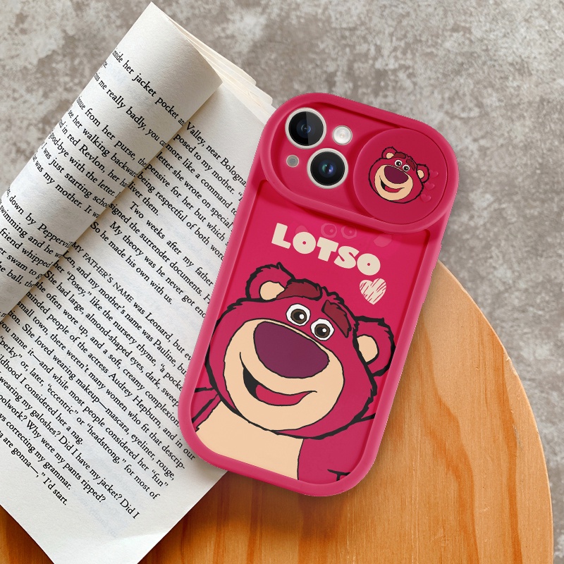 Ốp lưng Gấu dâu tây trượt tròn couple iPhone iPhone 11 12 13 14 Pro Max 8 7 6s Plus X Xs Max Se 2020 13 12 11 Điện Thoại Case | BigBuy360 - bigbuy360.vn