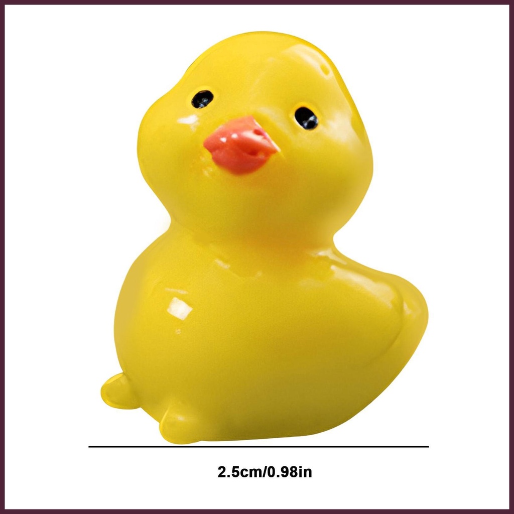 Set 10 Chú Vịt Vàng Mini Dễ Thương Dùng Trang Trí Bể Cá / Tiểu Cảnh