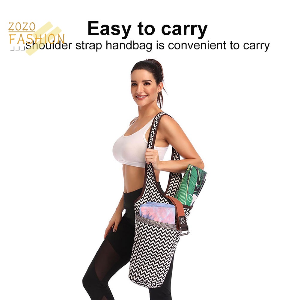 Túi Canvas Đeo Vai Đựng Thảm Tập Yoga Thời Trang