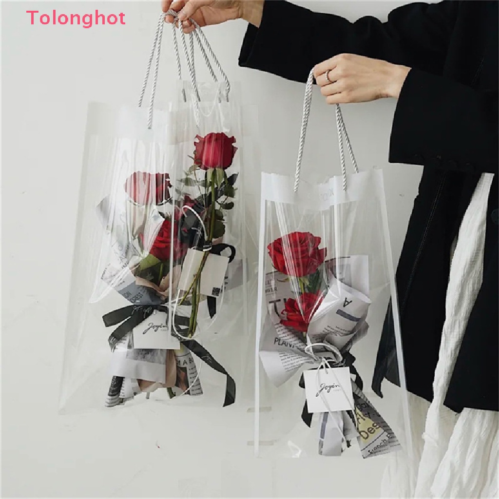 Set 10 Túi Đựng Hoa Trong Suốt Dùng Để Trang Trí