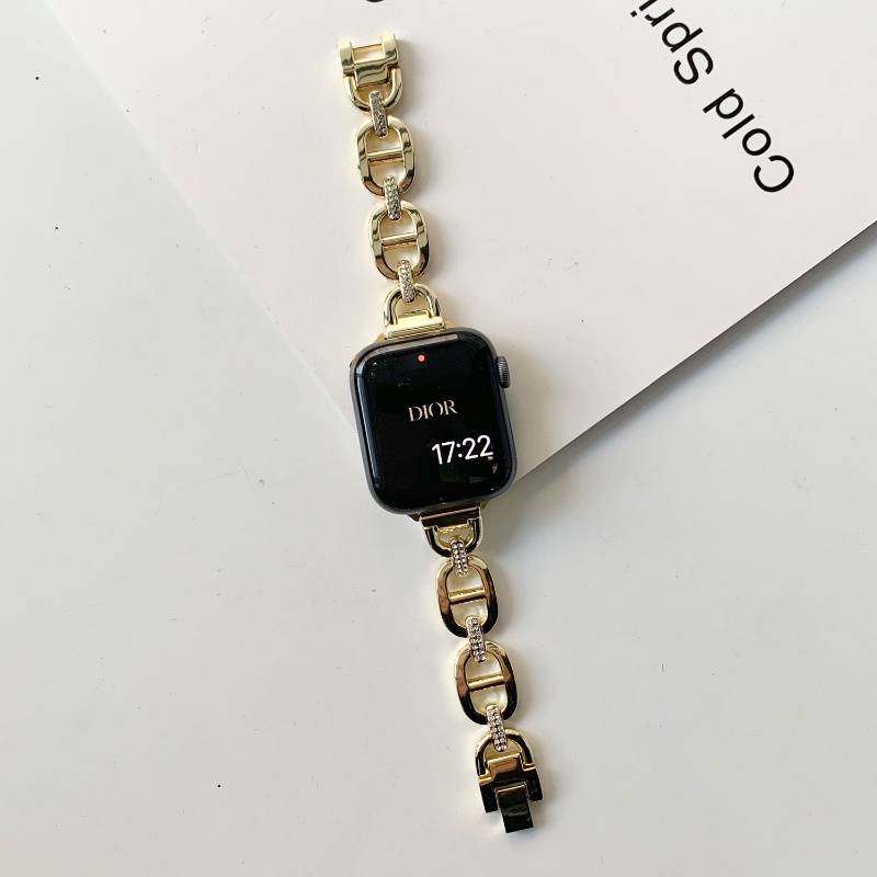 Dây Đeo Đồng Hồ Bằng Kim Loại 49mm 7 SE 6 5 4 3 41mm 45mm 44 40mm 38 / 42mm Cho Apple Watch Band 8 Ultra