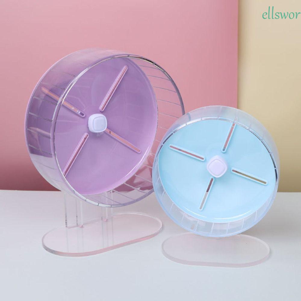Elsweorth Vòng Đu Quay Điều Chỉnh Chiều Cao Cho Chuột Hamster Nhỏ Yên Tĩnh Chạy Bộ Không Gây Tiếng Ồn