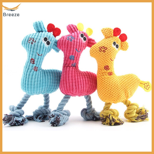 Đồ Chơi Nhai Gặm Hình Con Hươu Cao Cổ Dễ Thương Cho Thú Cưng