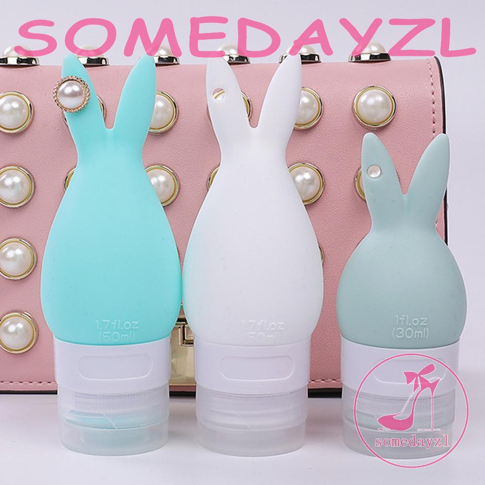 Chai Rỗng Bằng Silicon Họa Tiết Hoạt Hình Dễ Thương Để Đựng Mỹ Phẩm