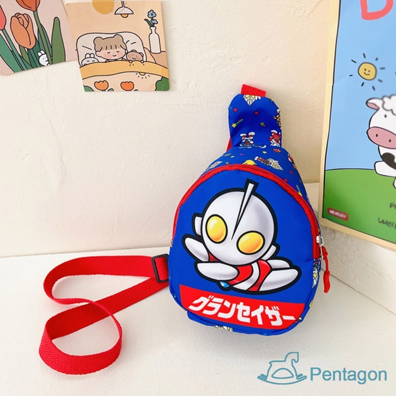 Túi Đeo Chéo In Họa Tiết Hoạt Hình Siêu Nhẹ Phong Cách Hàn Quốc Cho Bé