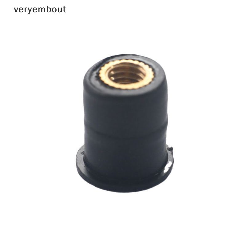 Set 10 Đai Ốc Cao Su Chuyên Dụng Cho Xe Mô Tô M4 / M5 / M6