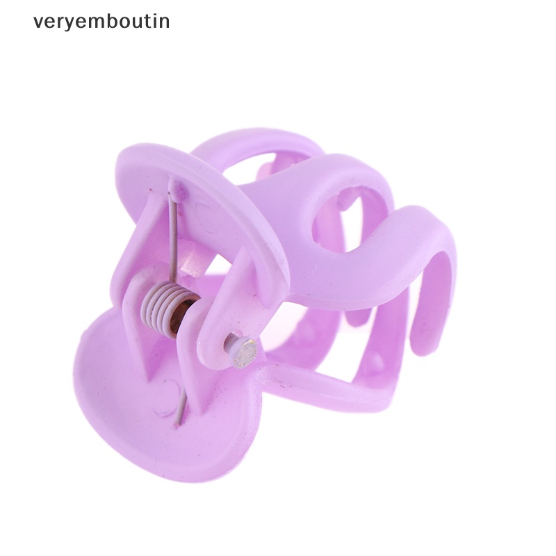 Set 10 Kẹp Tóc Càng Cua Mini 3cm Bằng Nhựa Nhám Họa Tiết Hình Học Cho Nữ