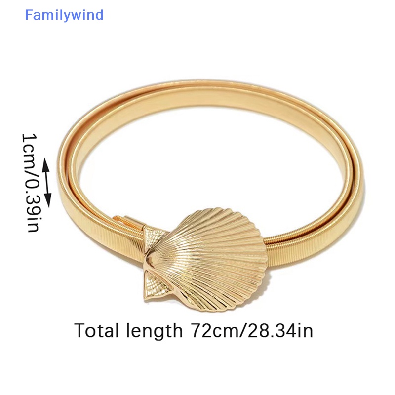 Thắt Lưng Co Giãn Đính Nơ Màu Vàng Kim Thời Trang Dành Cho Nữ