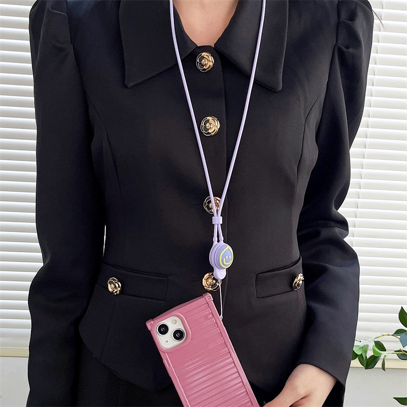 Dây Đeo Điện Thoại Bằng Silicon Họa Tiết Hoạt Hình Dễ Thương Phong Cách Hàn Quốc