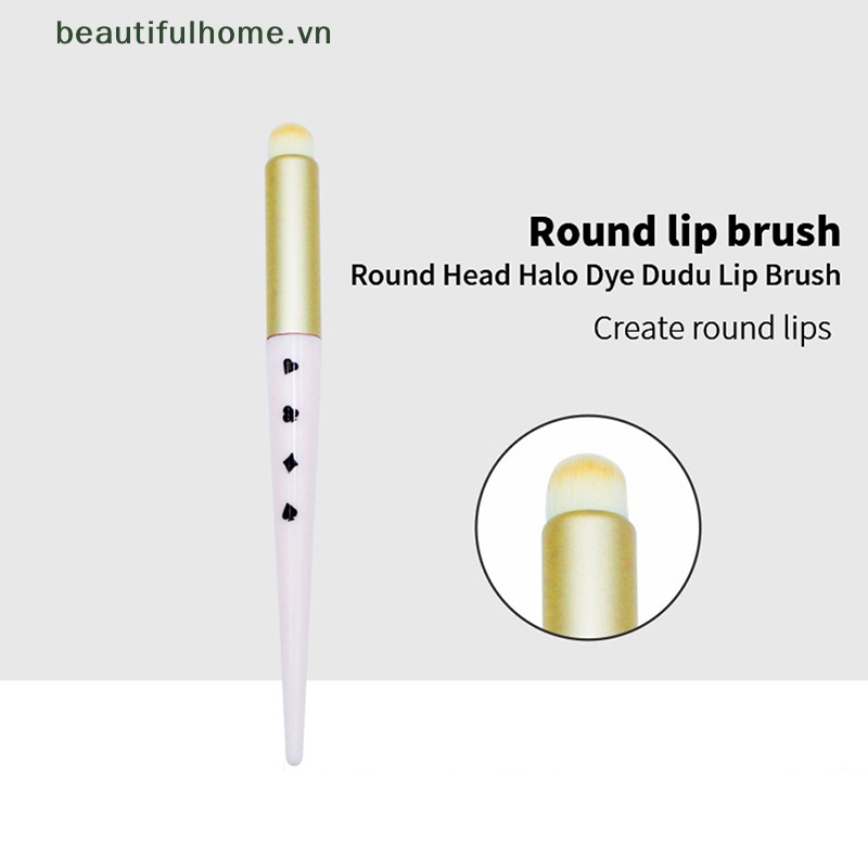 Cọ Trang Điểm Môi / Che Khuyết Điểm / Cọ Môi Đầu Tròn Mini Chất Liệu Lì Không Nhòe