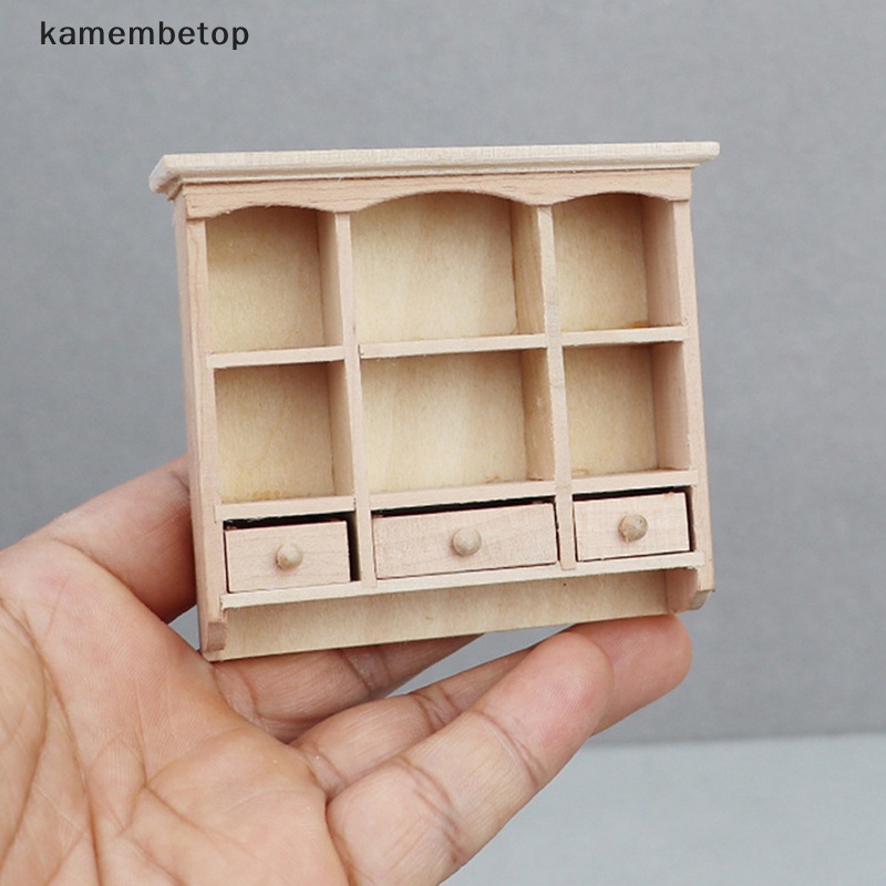 Tủ Gỗ Treo Tường Trang Trí Nhà Búp Bê Tỉ Lệ 1: 12