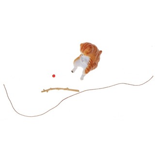 Mô Hình Mèo Câu Cá Mini Trang Trí Bể Cá