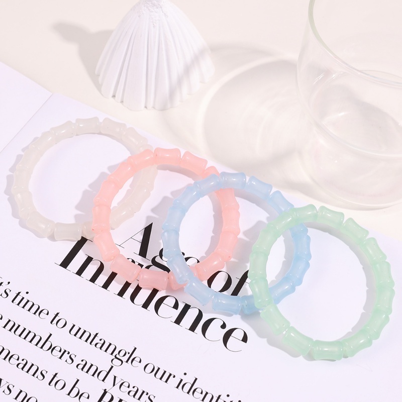 Vòng Tay Hạt Tre Co Giãn Nhiều Màu Sắc Phong Cách Vintage Cho Nữ