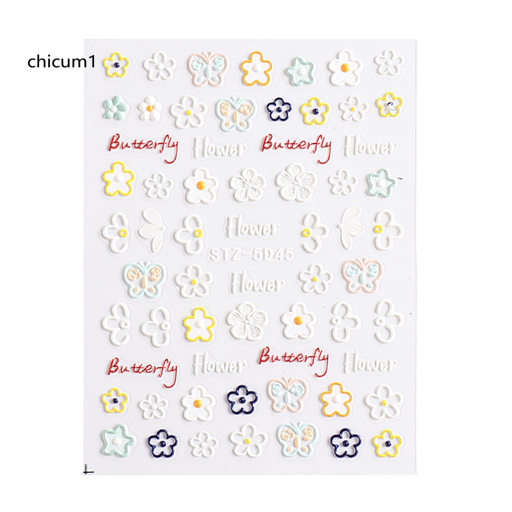 Miếng Dán Trang Trí Móng Tay In Chữ Tiếng Anh 5D Siêu Mỏng Thời Trang