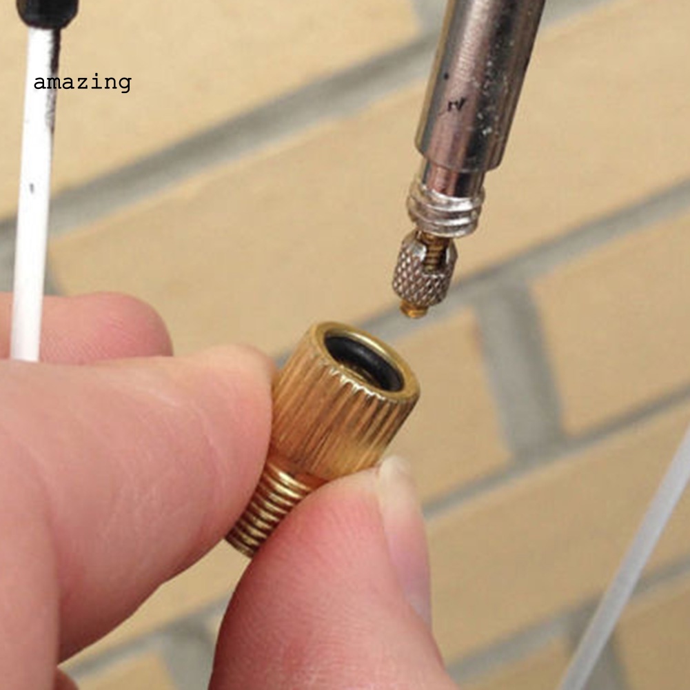 Bộ 10 Đầu Nối Chuyển Đổi Van Presta Sang Schraders Bằng Đồng Thau Cho Xe Đạp